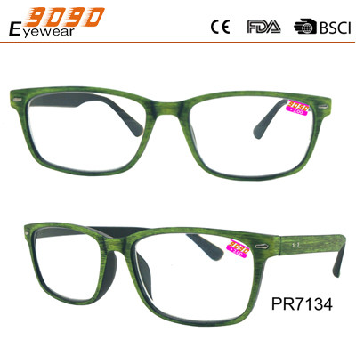 2017 new style reading glasses ,made of PC frame ,suitable for men and women