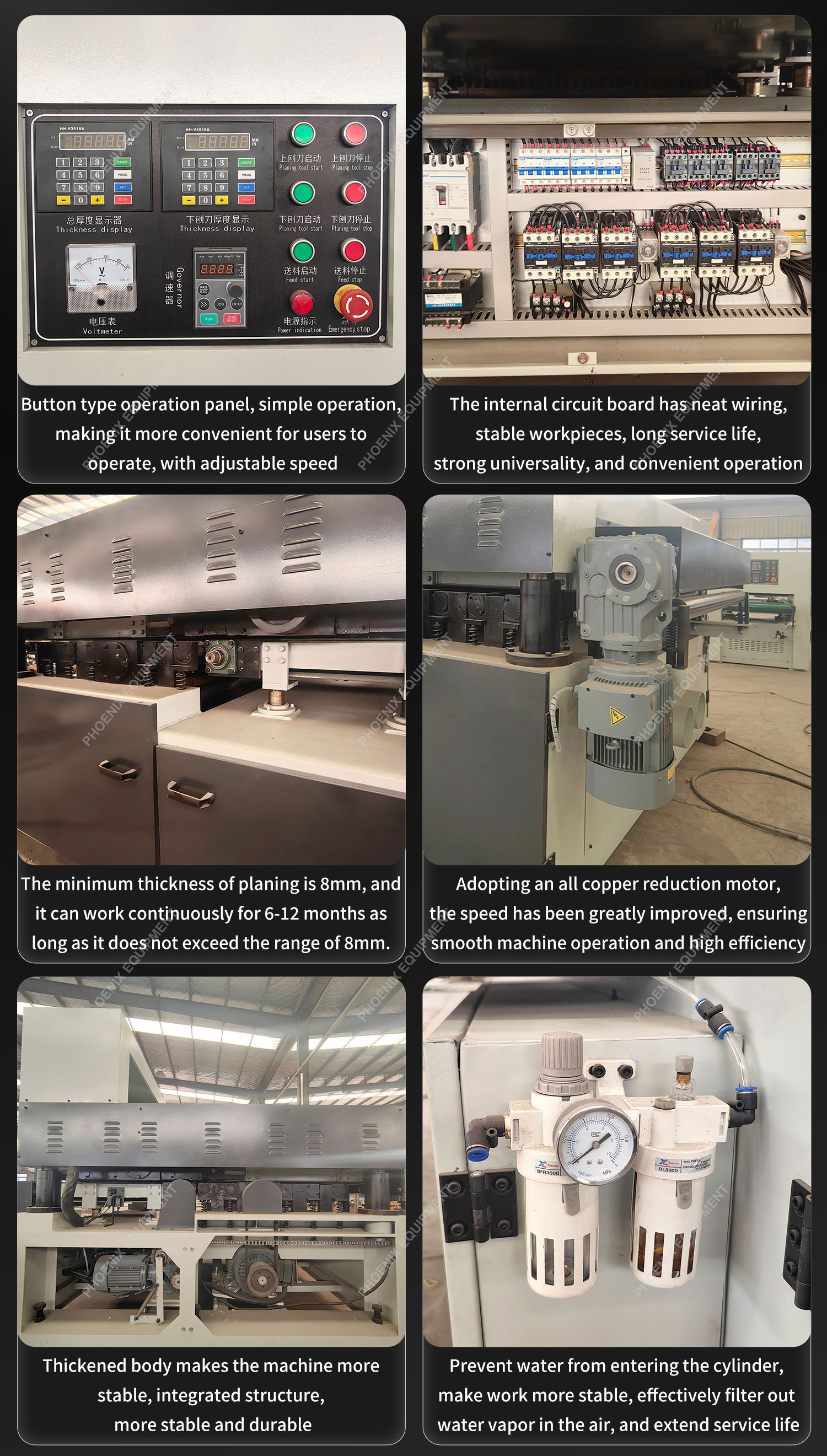 1300mm Maximum Cutting Width Double Sided Planer for Heavy Duty Woodworking Solutions