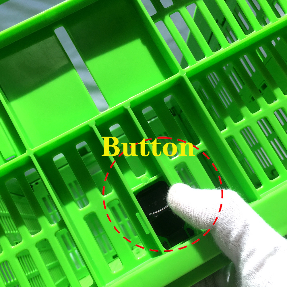 Mesh Foldable Crate Plastic Storage Stackable Basket Moving Boxes 600*400*225mm