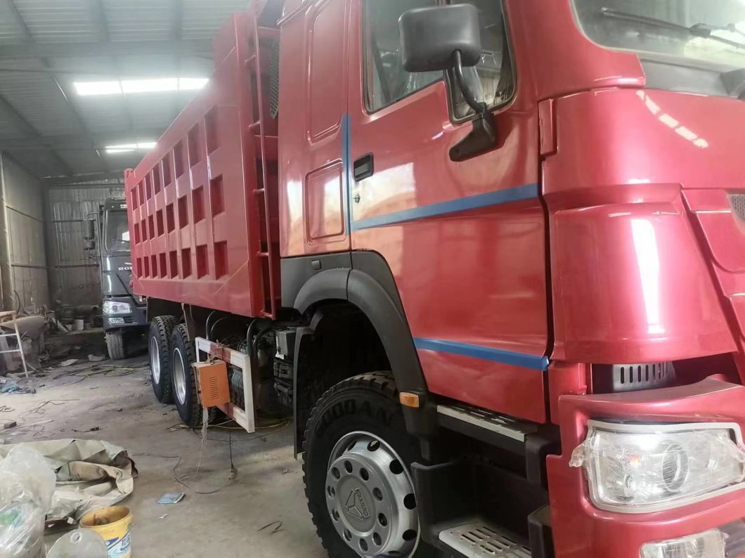 Hot Sale Sinotruk HOWO 6X4 371HP Dump Truck Tipper Dumper with Red Color HOWO Price
