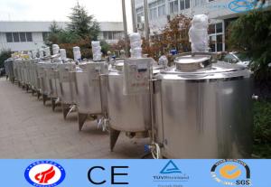 China 3 Layer Stainless Steel Mixing Tank / Conical Bottom Tank With Electric Heat wholesale