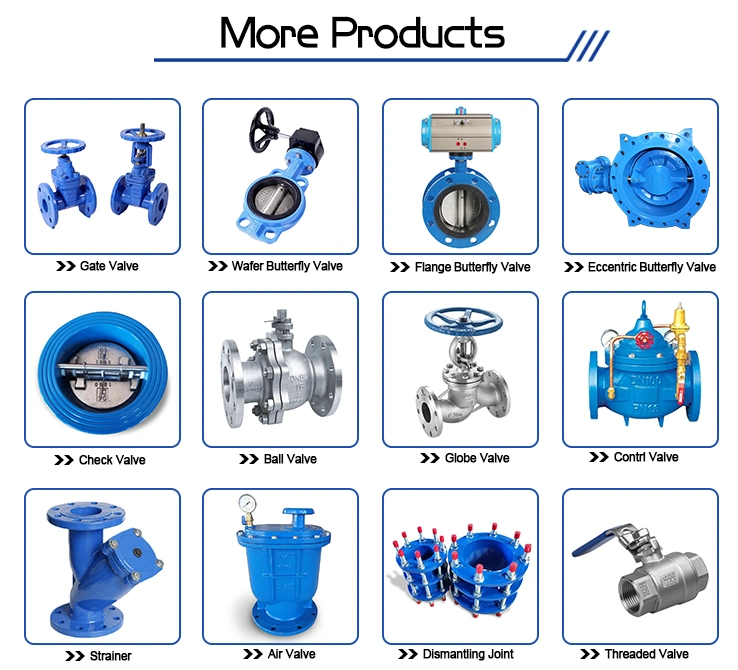 Customized Manual Drive Cast Iron Double Flange Butterfly Valve for Medium Temperature