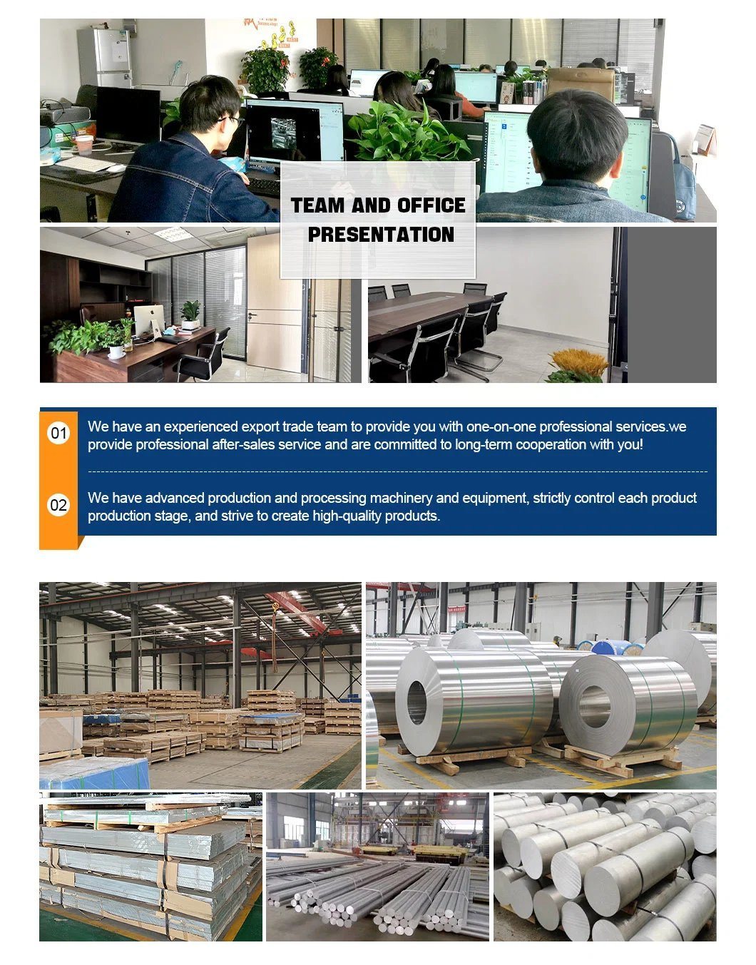 ASTM 5A06 H112 Aluminum Metal Plate 1050 1060 1100 5083 5052 5059 6061 7050 Aluminum Sheets