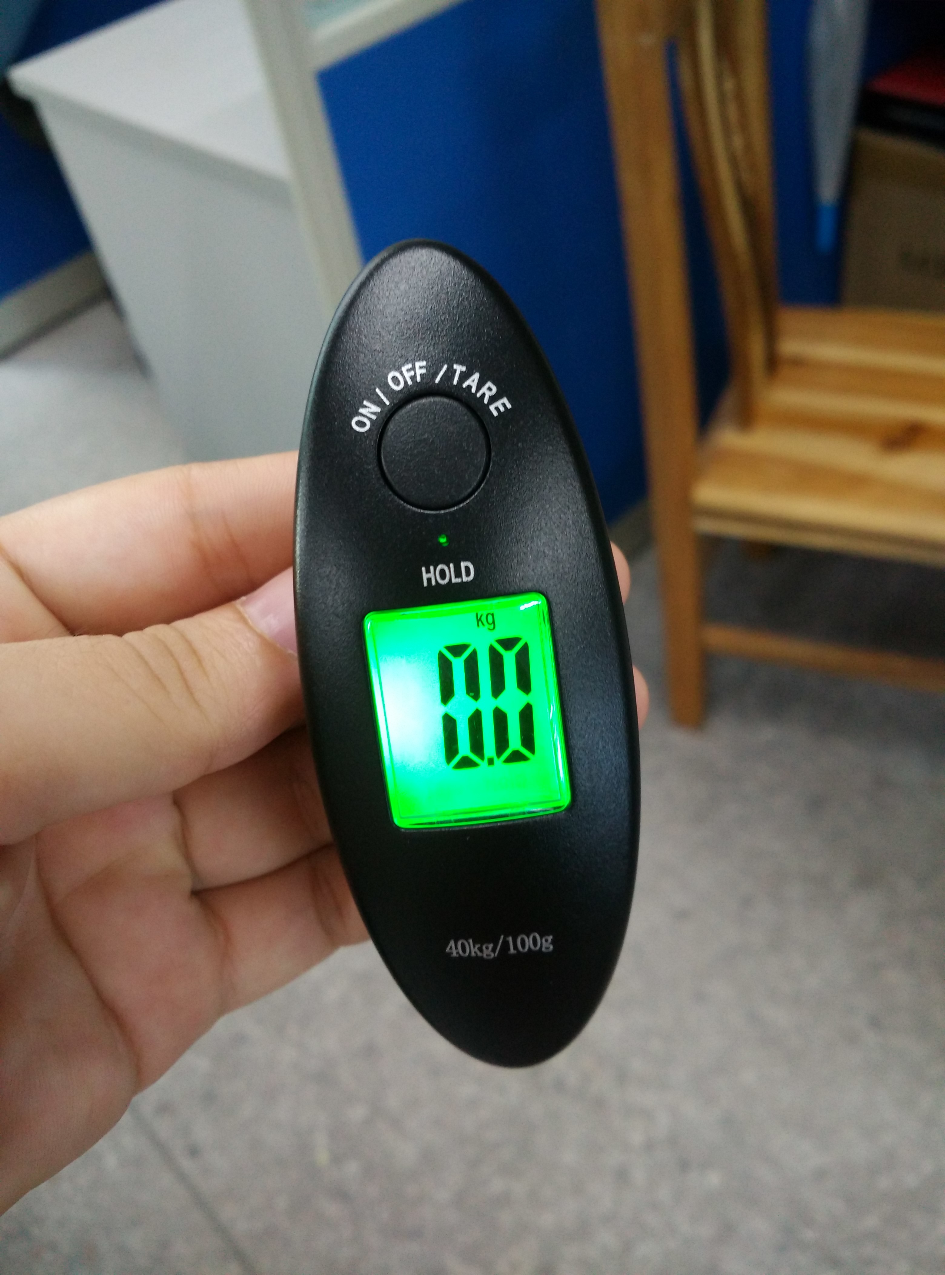100g 40kg Travel Digital Scale Low Battery Indication For Weighing Luggage