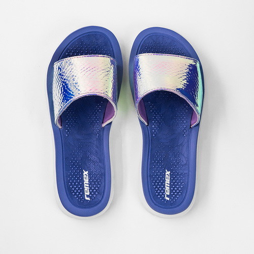 ODM Lady Mirror Shiny EVA Slide Sandal With Open Toe