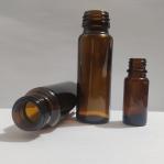 Hot Stamping Medicine Molded Glass Vial 20ml Amber Essential Oil Glass Dropper