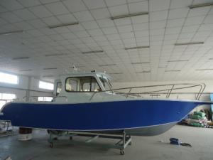 China 21ft / 6.25m Aluminum Cuddy Cabin Boat Australia Designs With 4 Rod Holders wholesale