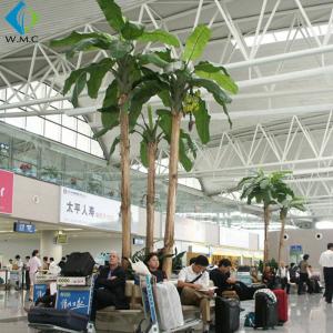 China Plastic Artificial Palm Trees , Large Szie Green Artificial Banana Plant wholesale