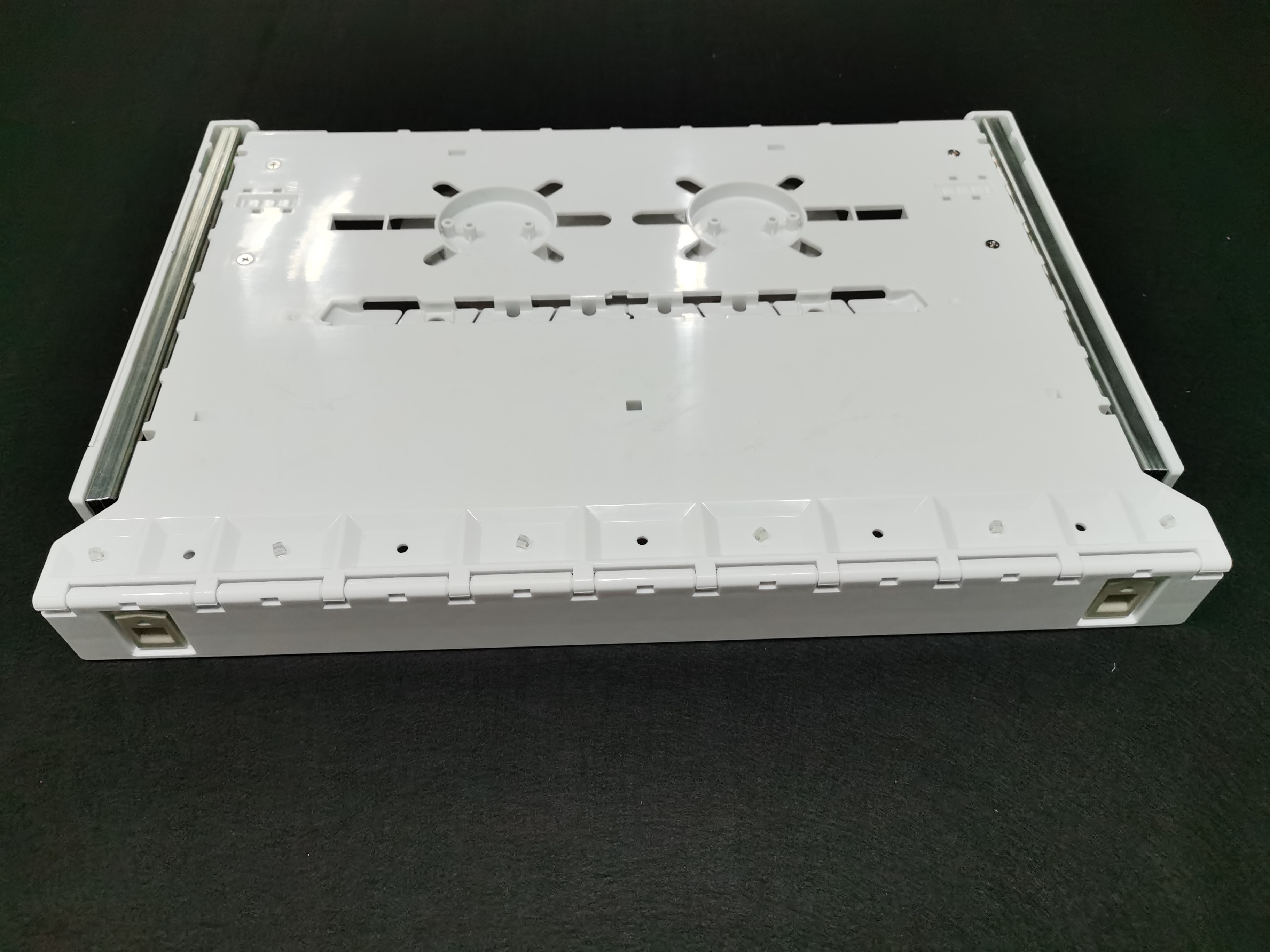 Fiber Optic FTTB FTTX Abs 19" 1U Sliding Patch Panel