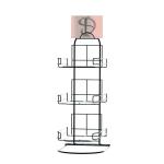 3 Tiers Baseball Cap Wire Rack Display Stands Metal Tubular Frame