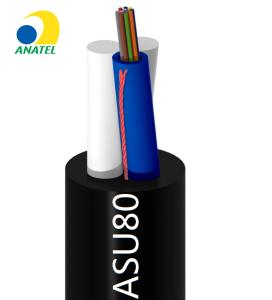 China 12FO Singlemode G652D Outdoor Aerial Optic Fiber Cable Anatel wholesale
