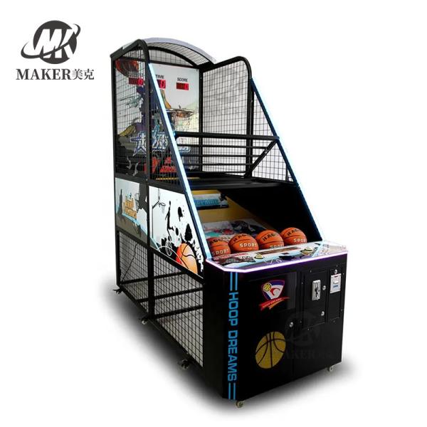 Coin Operated Machine Amusement Equipment Street Basketball Shooting Machine