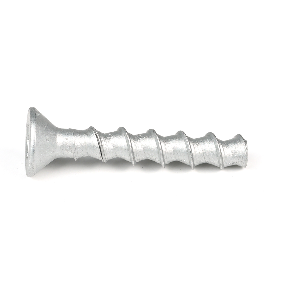 M8 60mm Stainless Steel Anchor Bolt Sus410 Hex Socket Flat Head Self Drilling Concrete Screw