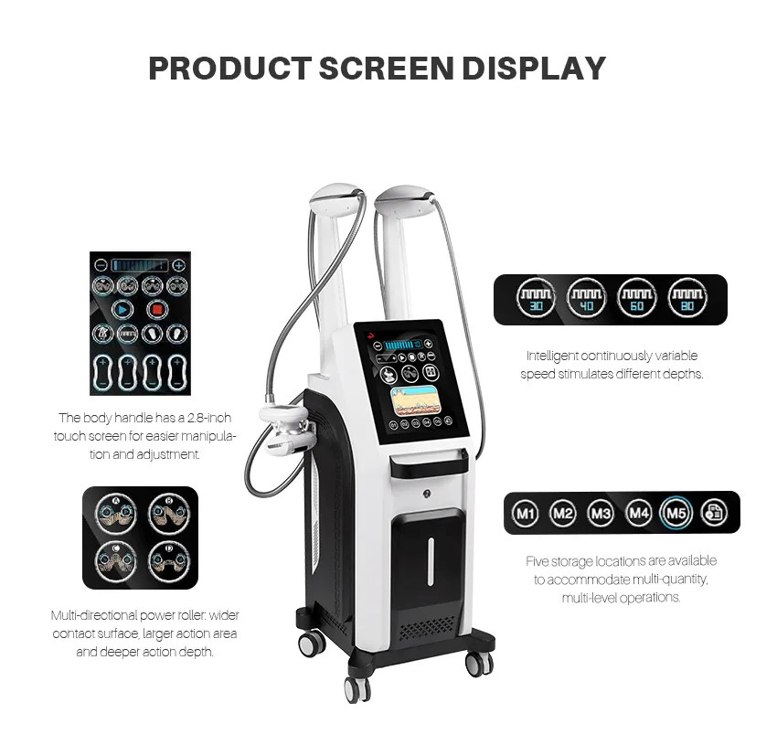 2 In 1 Slimming Machine Laser Vacuum Roller Cellulite Reduction Device