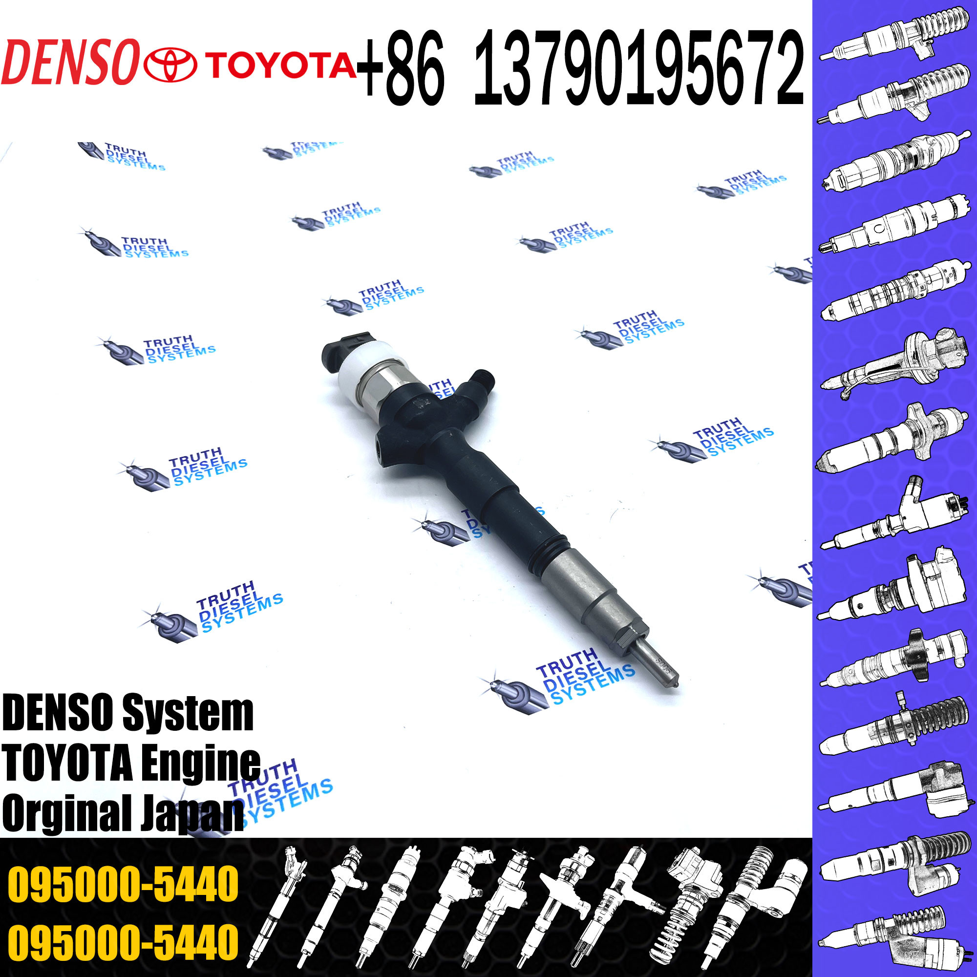 New Common Rail Injector 23670-39126 23670-39316 23670-39216 095000-5440 for 1KD 2KD Diesel Nozzle Assembly High Quality