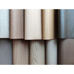 China Super Matte Wood Grain Vacuum Pressing Film For Doors And Cabinets wholesale