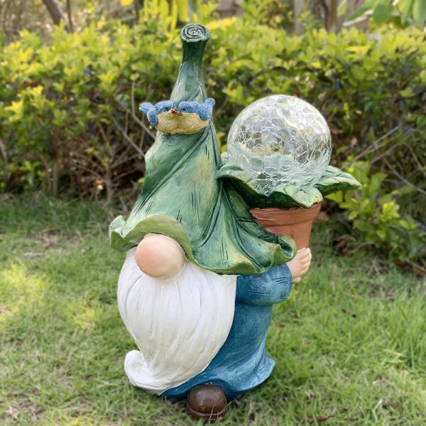 Garden Statue Solar Light Crafts Luminous Decorative Gift Panel