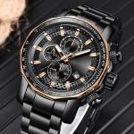 45mm Luxury Quartz Watch 5ATM ODM Fashion Chronograph Watches For Men