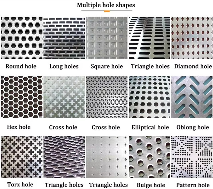 Punched Hole Metal Sheet 1.22x2.44m 1.2x2.4m For Screens