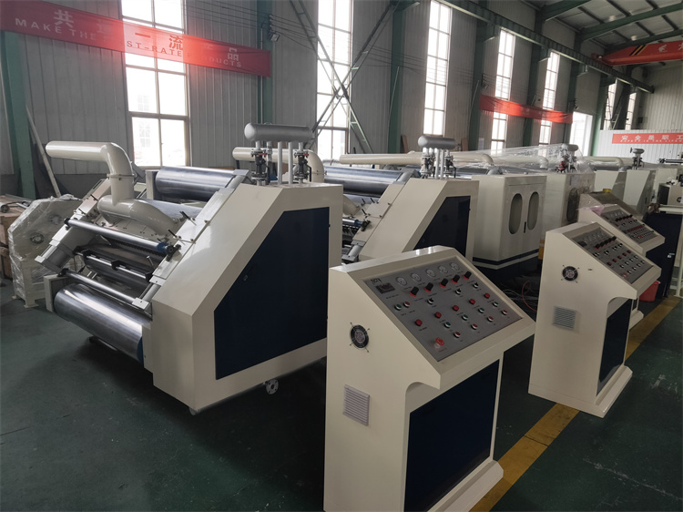 6500 KG Fingerless Paper Board Corrugated Single Facer Group Machine for Output