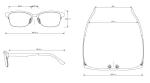 54mm Women's Titan Eye Glasses Anti Dryness Customized Packaging