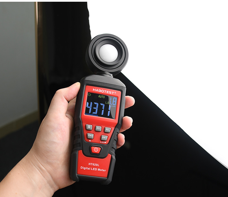 3x1.5V AAA Batteries Digital Lux Meter , Portable Lux Meter