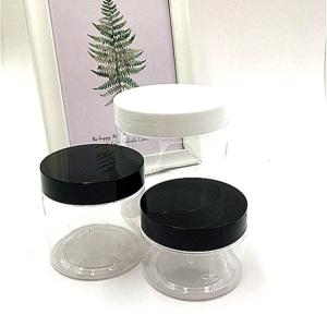 China Cosmetic Pet Plastic Jar 100ml Clear Spice Jars Packaging wholesale