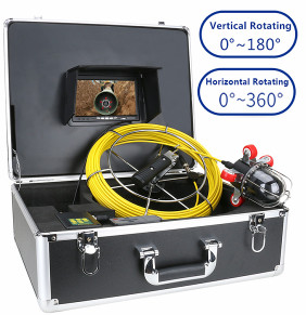 Wall Ridgid Pipe Camera System Rotate Inspection 7inch 83mm*125m