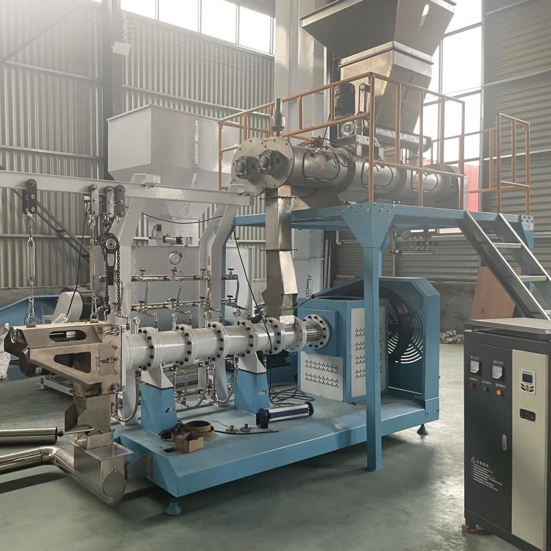0.8-15MM FLOATING FISH FEED PELLET EXTRUDER LINE TILAPIA FEED EXTRUDER WITH TWIN SCREW MAIN POWER SGS CE CERTIFIED
