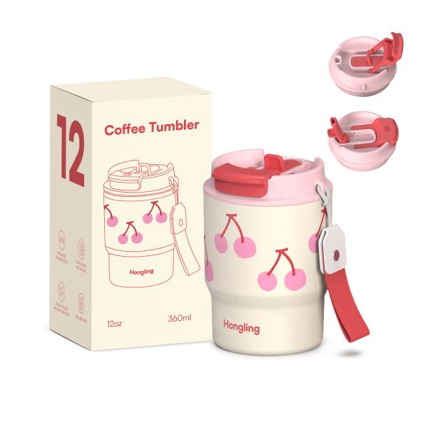 Customized Cross-border Foreign Trade Insulated Flask Coffee Cups Double Drinking Drinkware Tether Water Tumbler Travel Portable Insulated Cups