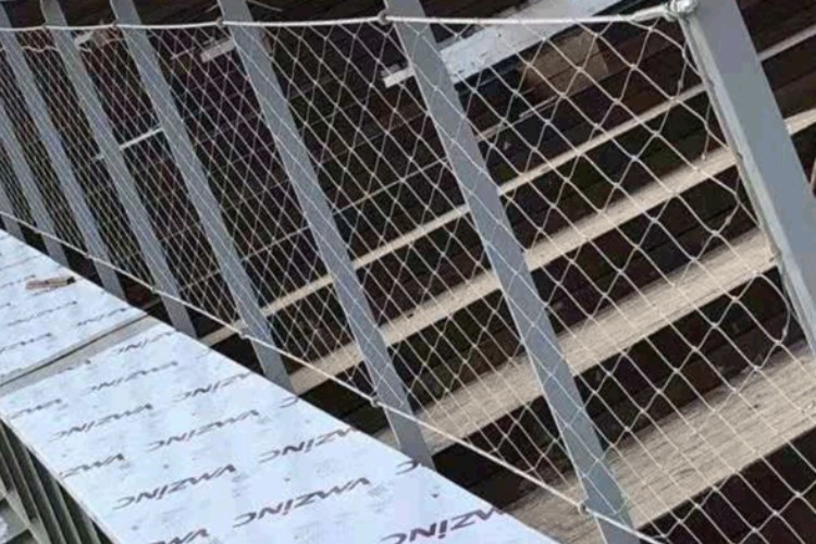 30*30 Opening Rope Net Fence 304 Stainless Steel Wire Cable Mesh