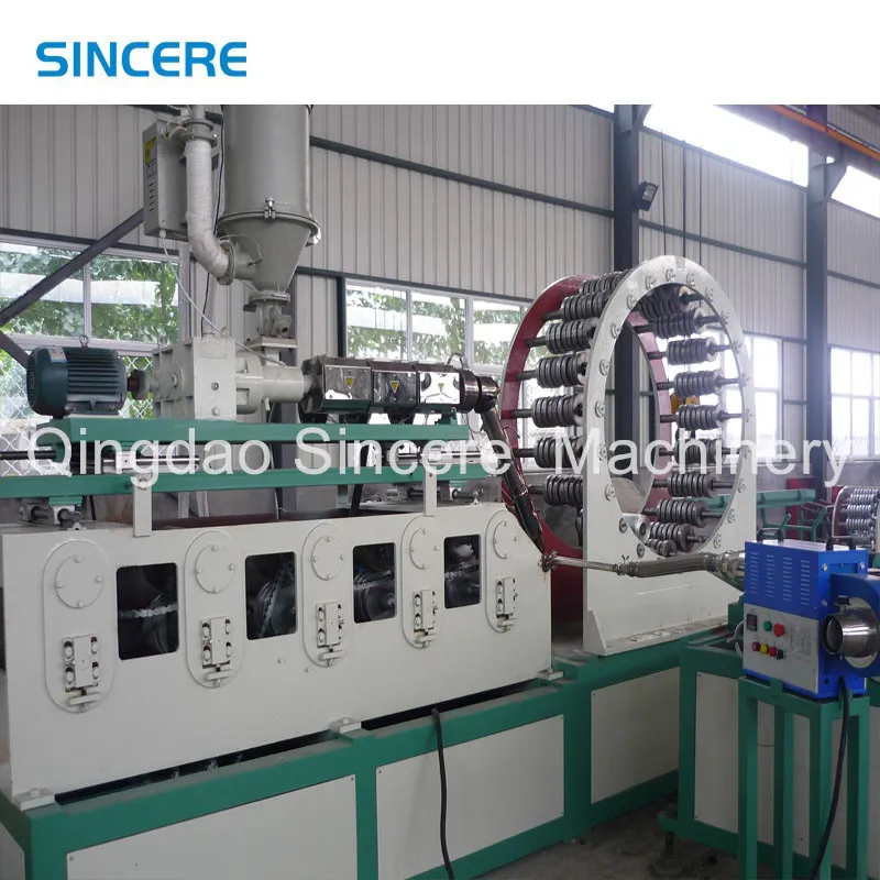 Large Diamater Sewage Winding Pipe Steel Reinforced Spiral Pipe Making Machine Extrusion Equipemnt