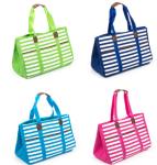 Stripe Large Tote beach bag shoulder bag Towel tote
