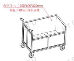 China SUS304 Filter Transport Trolley With 6&quot; Silent Casters wholesale