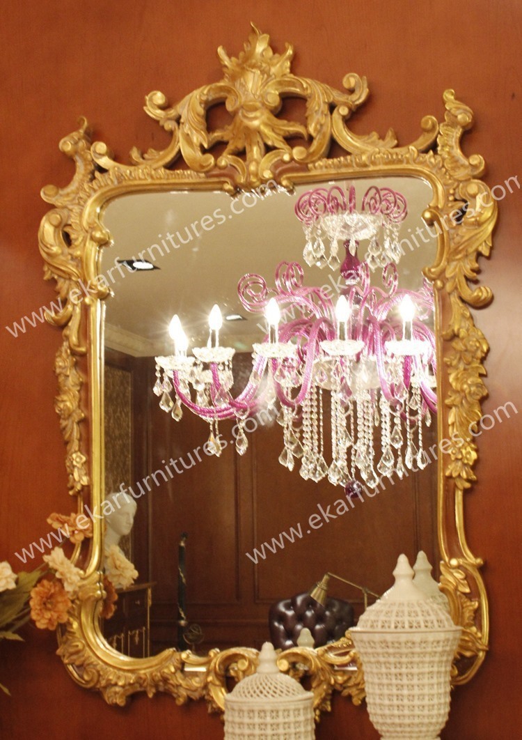 Hand Carved Modern Bathroom Wall Haning MirrorFH-101B