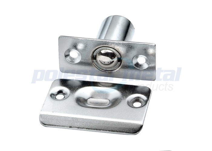 Interior Matte Black Door Hardware Adjustable Drive In Ball Catch Door Hardware 1" Diameter