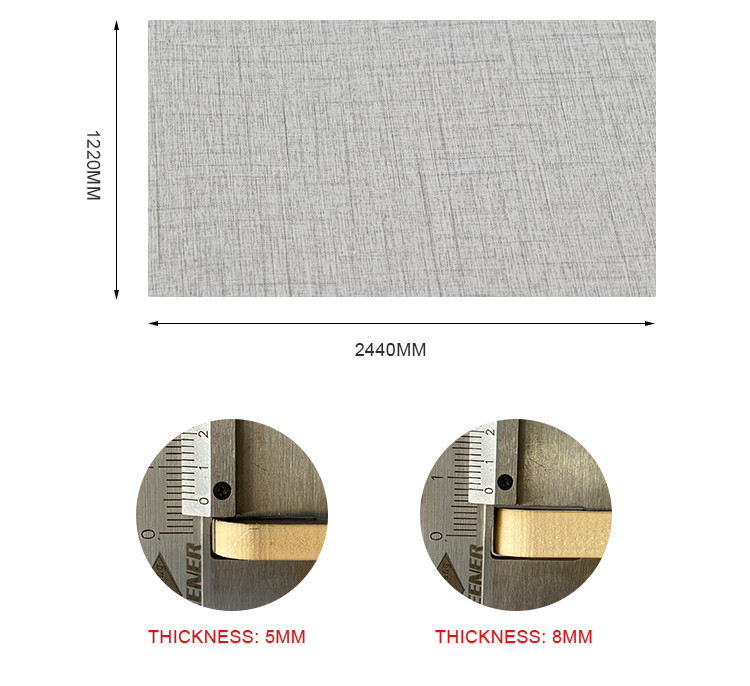 Waterproof Fabric Bamboo Charcoal Wood Veneer Wall Panels Mould Proof