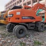 DOOSAN150W DH150W DH150W-7 Wheel Excavator / Used DOOSAN DH 150 150W-7 KOREA