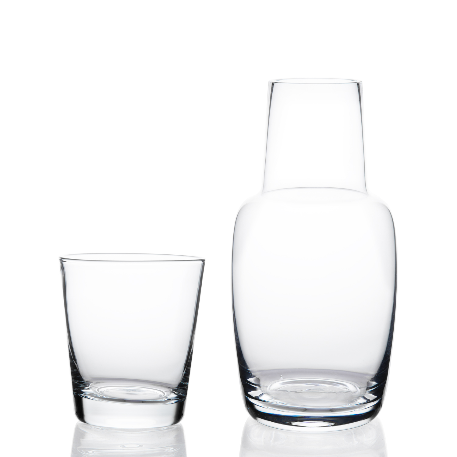 Professional Made High Capacity Handmade Glass Water Carafe Set With Tumbler