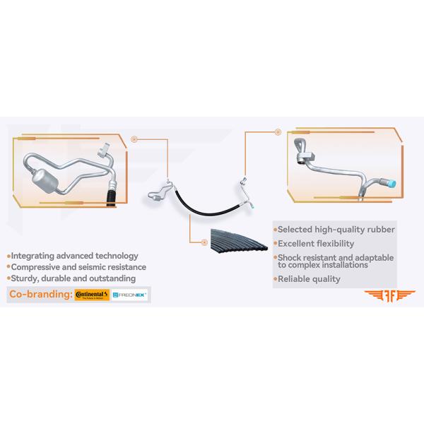 DG9Z-19972-B Ford Mondeo / Fusion Air Conditioning Tube For Car 13-16 2.0L