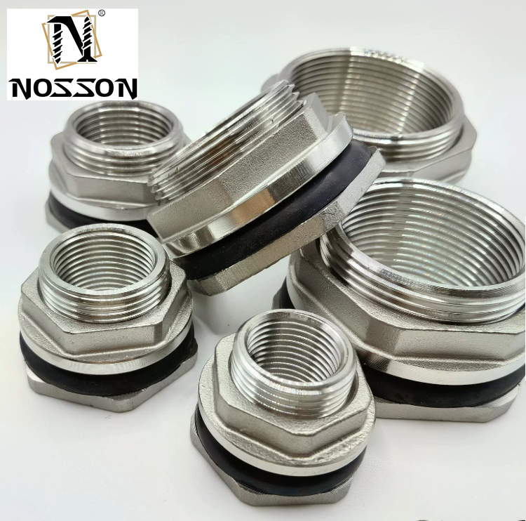 Customized Support 150lb Stainless Steel 304 Water Tank Bulkhead Fitting Weldless Type with NPT Thread and Casting Design