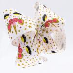 8 Inch Hair Bow Ribbon Grosgrain Fabric Multi Colour Double Face Style