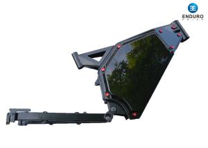 China Matte Black Mountain Bike Frame , Steel Mtb Frame Suspension Design wholesale