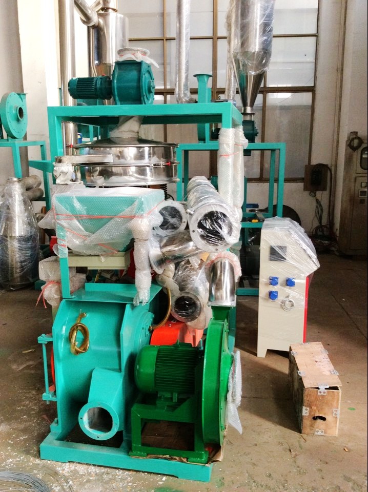 100 Mesh Plastic Pulverizer Machine Compact Structure Abrasion Resistance