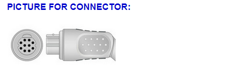 CE And ISO Approved Datex Ohmeda round 10 Pin Adult Finger Clip SpO2 Sensor