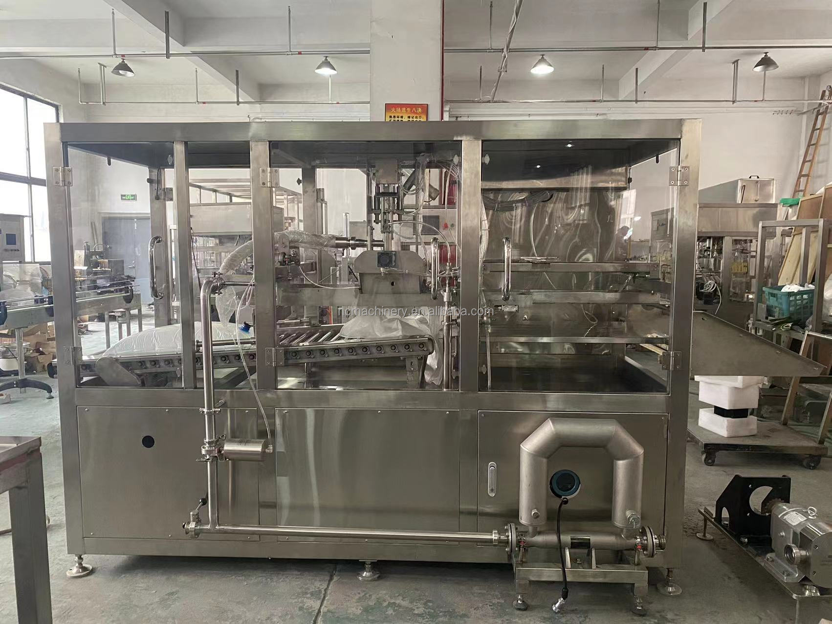 Three-way Valve Aseptic Bag in Box Puree Pulp Jam Filling Machinery 3000*1200*2100mm