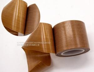 China Brown High Temperature Resistant Self Adhesive PTFE Tape 0.13mm wholesale