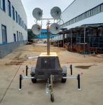 4 x 1000 Watt Gasoline Or Diesel Trailer Mounted Light Towers Elevating Height