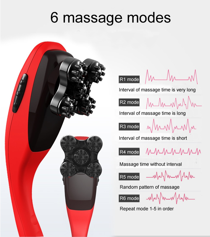 39x12cm Cordless Popular Rechargeable Magic Wand Massager With Portable Design