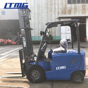 China 3 Stage 6.5M Mast Mini Electric Forklift Truck For Freight Yard 2.5 Ton 48V AC wholesale